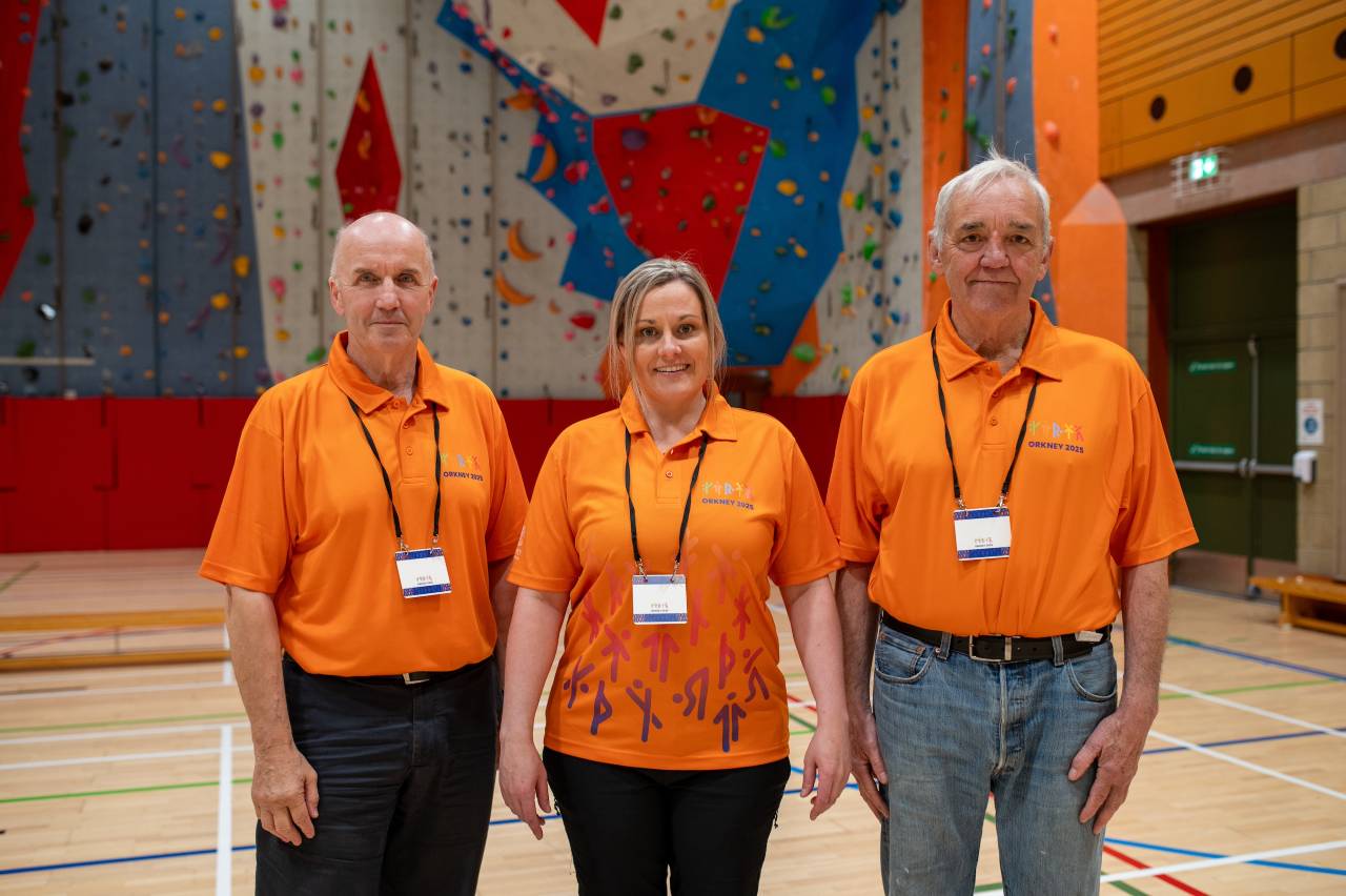 orkney-island-games-volunteers-mike-lucas-lyndsay-steel-and-robin-nicolson